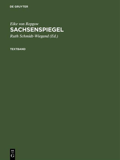 Sachsenspiegel - Eike Von Repgow