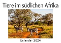 Tiere im südlichen Afrika (Wandkalender 2024, Kalender DIN A4 quer, Monatskalender im Querformat mit Kalendarium, Das perfekte Geschenk) - Anna Müller