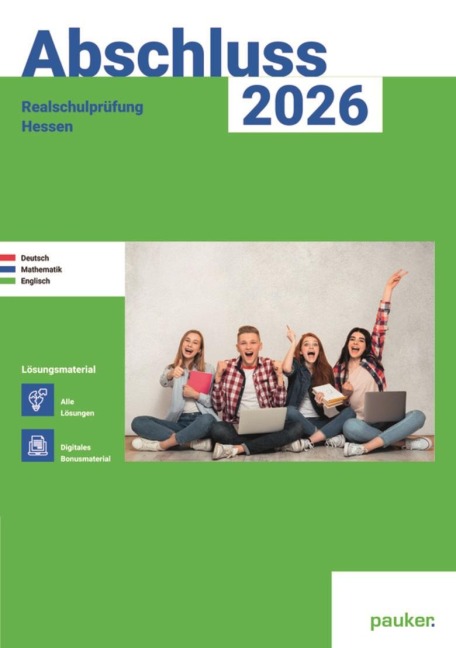 Abschluss 2026 - Realschule Hessen - Lösungsband - Deutsch, Mathe und Englisch - 