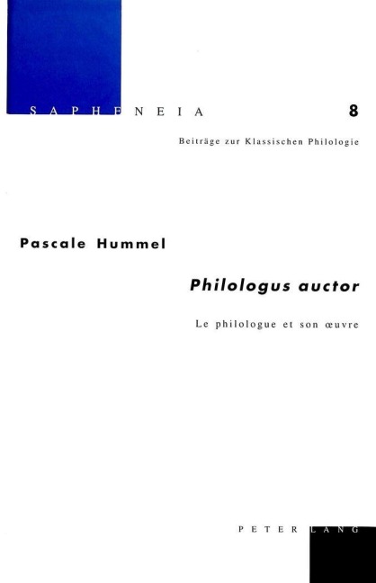 'Philologus auctor' - Pascale Catherine Hummel