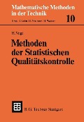 Cover-Bild zum Titel 'Methoden der Statistischen Qualitätskontrolle' von 'Herbert Vogt'