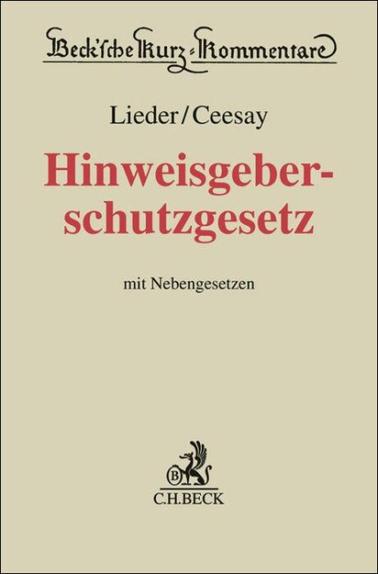 Hinweisgeberschutzgesetz. HinSchG - 