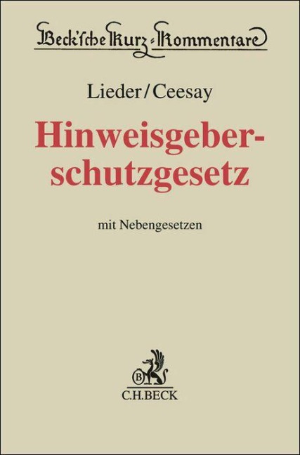 Hinweisgeberschutzgesetz. HinSchG - 