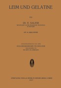 Cover-Bild zum Titel 'Leim und Gelatine' von 'E. Sauer'