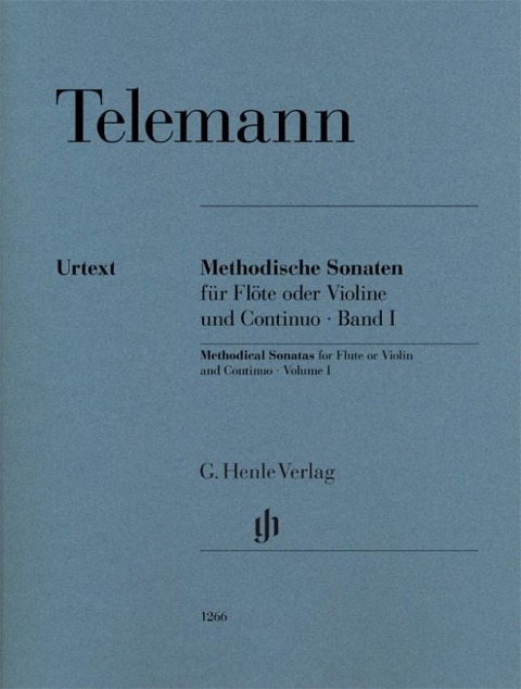 Methodische Sonaten für Flöte oder Violine und Bc Bd. I - Georg Philipp Telemann