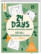 Cover-Bild zum Titel '24 DAYS RÄTSELADVENTSKALENDER - Rätselüberraschung im Advent' von 'Frechverlag'