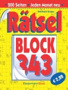Cover-Bild zum Titel 'Rätselblock 343 (5 Exemplare à 2,99 EUR)' von 'Eberhard Krüger'