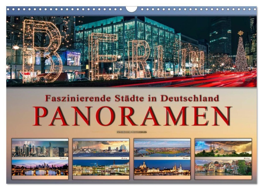Faszinierende Städte in Deutschland - Panoramen (Wandkalender 2027 DIN A3 quer), CALVENDO Monatskalender - Peter Roder