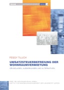 Cover-Bild zum Titel 'Umsatzsteuerbefreiung der Wohnraumvermietung' von 'Peggy Tillich'
