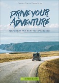 Cover-Bild zum Titel 'Drive your adventure Norwegen mit dem Van' von 'Clémence Polge, Thomas Corbet'