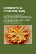 Cover-Bild zum Titel 'Rechtsform (Deutschland)' von ''