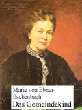 Cover-Bild zum Titel 'Das Gemeindekind' von 'Marie Von Ebner-Eschenbach'