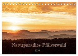 Cover-Bild zum Titel 'Naturparadies Pfälzerwald (Tischkalender 2026 DIN A5 quer), CALVENDO Monatskalender' von 'Momentfänger Patricia Flatow'