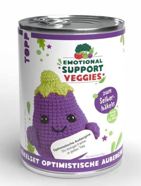 Emotional Support Veggies Häkelset Aubergine - Esther Konrad