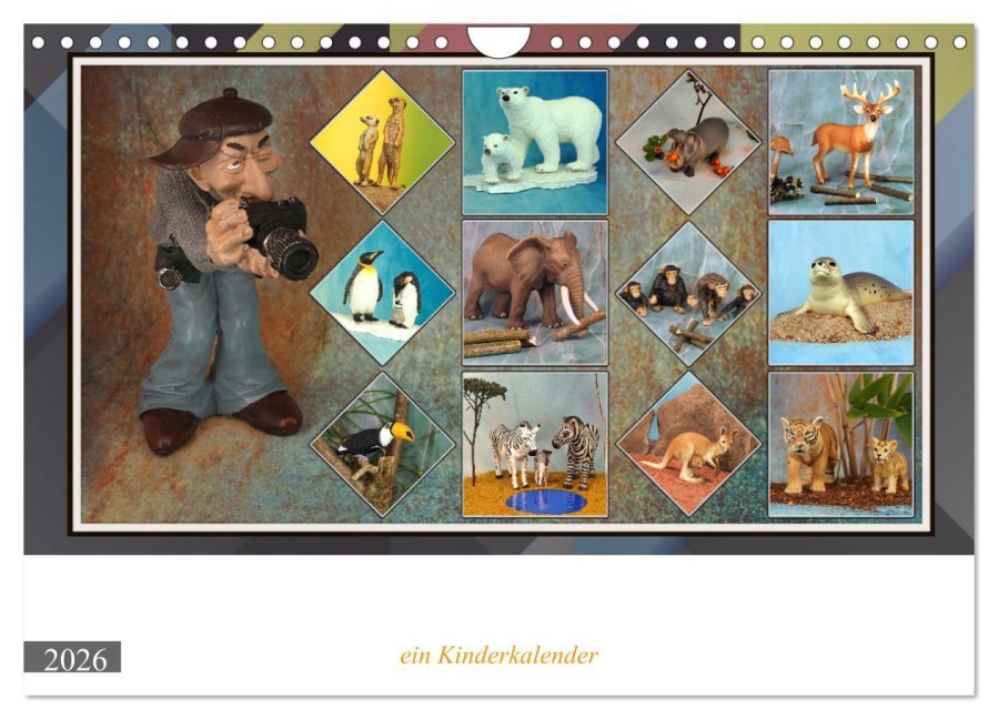Fotograf auf Pirsch - ein Kinderkalender (Wandkalender 2026 DIN A4 quer), CALVENDO Monatskalender - Rolf Frank