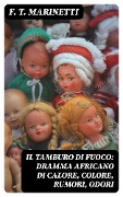Cover-Bild zum Titel 'Il tamburo di fuoco: Dramma africano di calore, colore, rumori, odori' von 'F. T. Marinetti'
