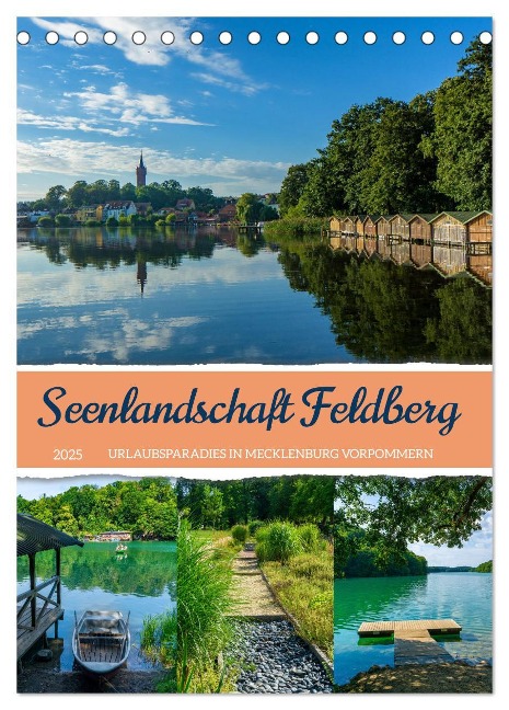 Seenlandschaft Feldberg (Tischkalender 2025 DIN A5 hoch), CALVENDO Monatskalender - Kerstin Waurick