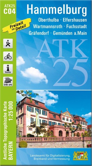 ATK25-C04 Hammelburg (Amtliche Topographische Karte 1:25000) - 