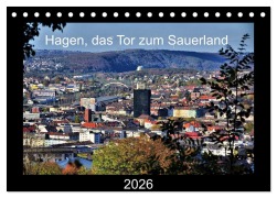 Cover-Bild zum Titel 'Hagen, das Tor zum Sauerland (Tischkalender 2026 DIN A5 quer), CALVENDO Monatskalender' von 'Uwe Reschke'