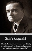 Cover-Bild zum Titel 'Reginald' von 'Hector Munro Saki'