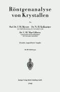 Cover-Bild zum Titel 'Röntgenanalyse von Krystallen' von 'Johannes Martin Bijvoet, Nicolaas Hendrik Kolkmeijer, Carolina Henriëtte Macgillovry'