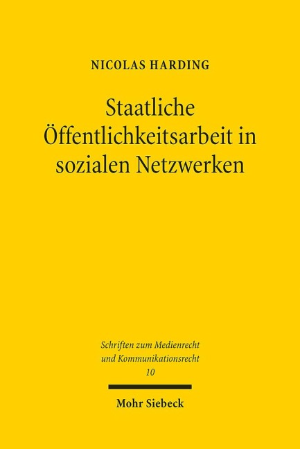 Staatliche Öffentlichkeitsarbeit in sozialen Netzwerken - Nicolas Harding