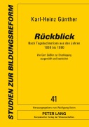 Cover-Bild zum Titel 'Rückblick' von 'Karl-Heinz Günther'