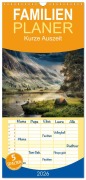 Cover-Bild zum Titel 'Familienplaner 2026 - Kurze Auszeit mit 5 Spalten (Wandkalender, 21 x 45 cm) CALVENDO' von 'Simone Wunderlich'