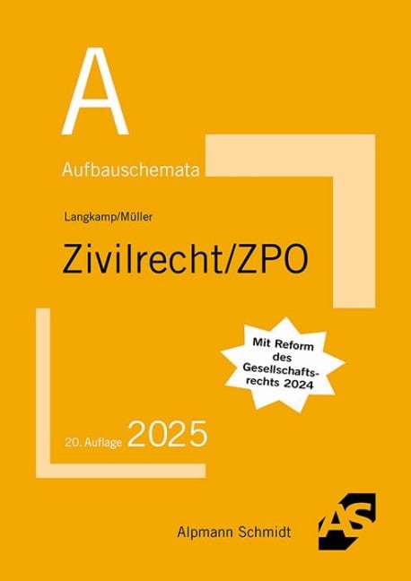 Aufbauschemata Zivilrecht / ZPO - Tobias Langkamp, Frank Müller