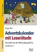 Cover-Bild zum Titel 'Adventskalender mit Leserätseln' von 'Helga Fell'