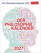 Cover-Bild zum Titel 'Der Philosophie-Kalender Tagesabreißkalender 2027' von 'Barbara Brüning, Markus Hattstein'