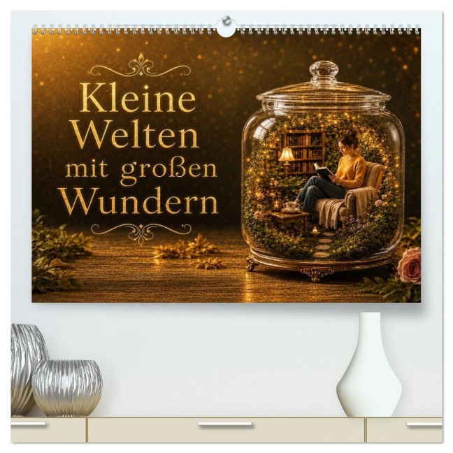Kleine Welten mit großen Wundern (hochwertiger Premium Wandkalender 2027 DIN A2 quer), Kunstdruck in Hochglanz - Mele le Rose