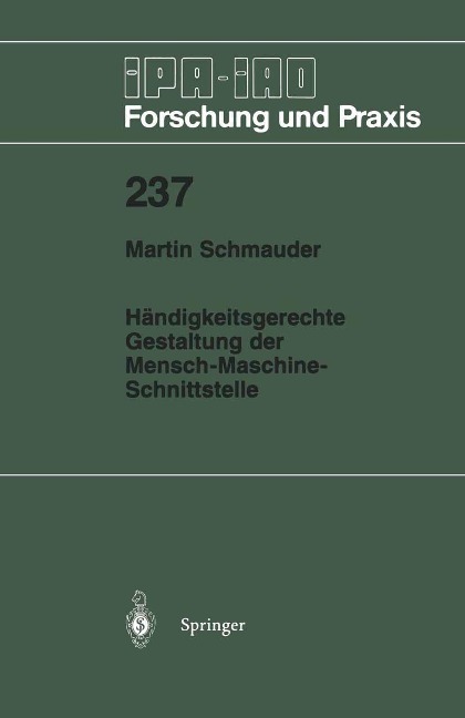 Händigkeitsgerechte Gestaltung der Mensch-Maschine-Schnittstelle - Martin Schmauder