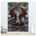Heroische Gitarren (hochwertiger Premium Wandkalender 2025 DIN A2 hoch), Kunstdruck in Hochglanz - Bluesax Bluesax
