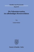 Die Nebenintervention im selbständigen Beweisverfahren. - Lennart Giesen