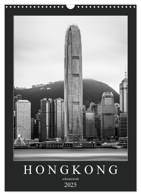 Hongkong schwarzweiß (Wandkalender 2025 DIN A3 hoch), CALVENDO Monatskalender - Sebastian Rost