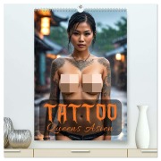 Cover-Bild zum Titel 'Tattoo Queens Asien (hochwertiger Premium Wandkalender 2026 DIN A2 hoch), Kunstdruck in Hochglanz' von 'ShirtScene ShirtScene'