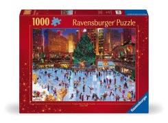 Cover-Bild zum Titel 'Weihnachtspuzzle 1000 Teile - Weihnachtszauber am Rockefeller Center' von ''