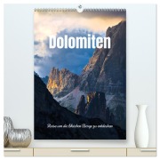 Dolomiten - Reise um die bleichen Berge zu entdecken (hochwertiger Premium Wandkalender 2026 DIN A2 hoch), Kunstdruck in Hochglanz - Matteo Colombo