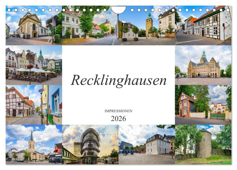 Recklinghausen Impressionen (Wandkalender 2026 DIN A4 quer), CALVENDO Monatskalender - Dirk Meutzner