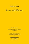 Cover-Bild zum Titel 'Statut und Effizienz' von 'Giesela Rühl'
