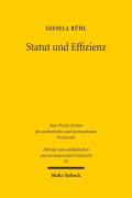 Cover-Bild zum Titel 'Statut und Effizienz' von 'Giesela Rühl'