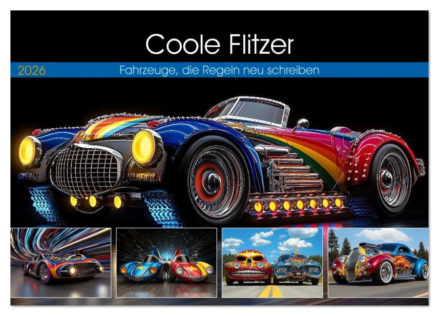 Coole Flitzer (Wandkalender 2026 DIN A2 quer), CALVENDO Monatskalender - Steffen Gierok-Latniak
