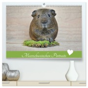 Meerschweinchen Portraits (hochwertiger Premium Wandkalender 2026 DIN A2 quer), Kunstdruck in Hochglanz - Petra Fischer