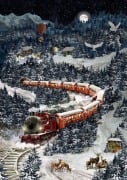 Cover-Bild zum Titel 'A4-Wand-Adventskalender - Weihnachtsexpress in Winterlandschaft' von ''