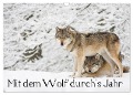 Mit dem Wolf durch's Jahr (Wandkalender 2024 DIN A3 quer), CALVENDO Monatskalender - Wilfried Martin