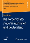 Cover-Bild zum Titel 'Die Körperschaftsteuer in Australien und Deutschland' von 'Frederik Born'