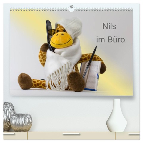 Nils im Büro (hochwertiger Premium Wandkalender 2025 DIN A2 quer), Kunstdruck in Hochglanz - Photography Brigitte Jaritz