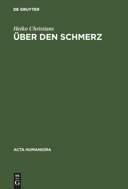 Über den Schmerz - Heiko Christians