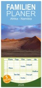 Cover-Bild zum Titel 'Familienplaner 2026 - Afrika - Namibia mit 5 Spalten (Wandkalender, 21 x 45 cm) CALVENDO' von 'Peter Schickert'